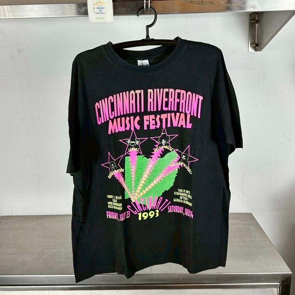 ​Vintage 1993 Cincinnati Music Festival Patti Labelle Bobby Brown Frankie Beverly XL T-shirt