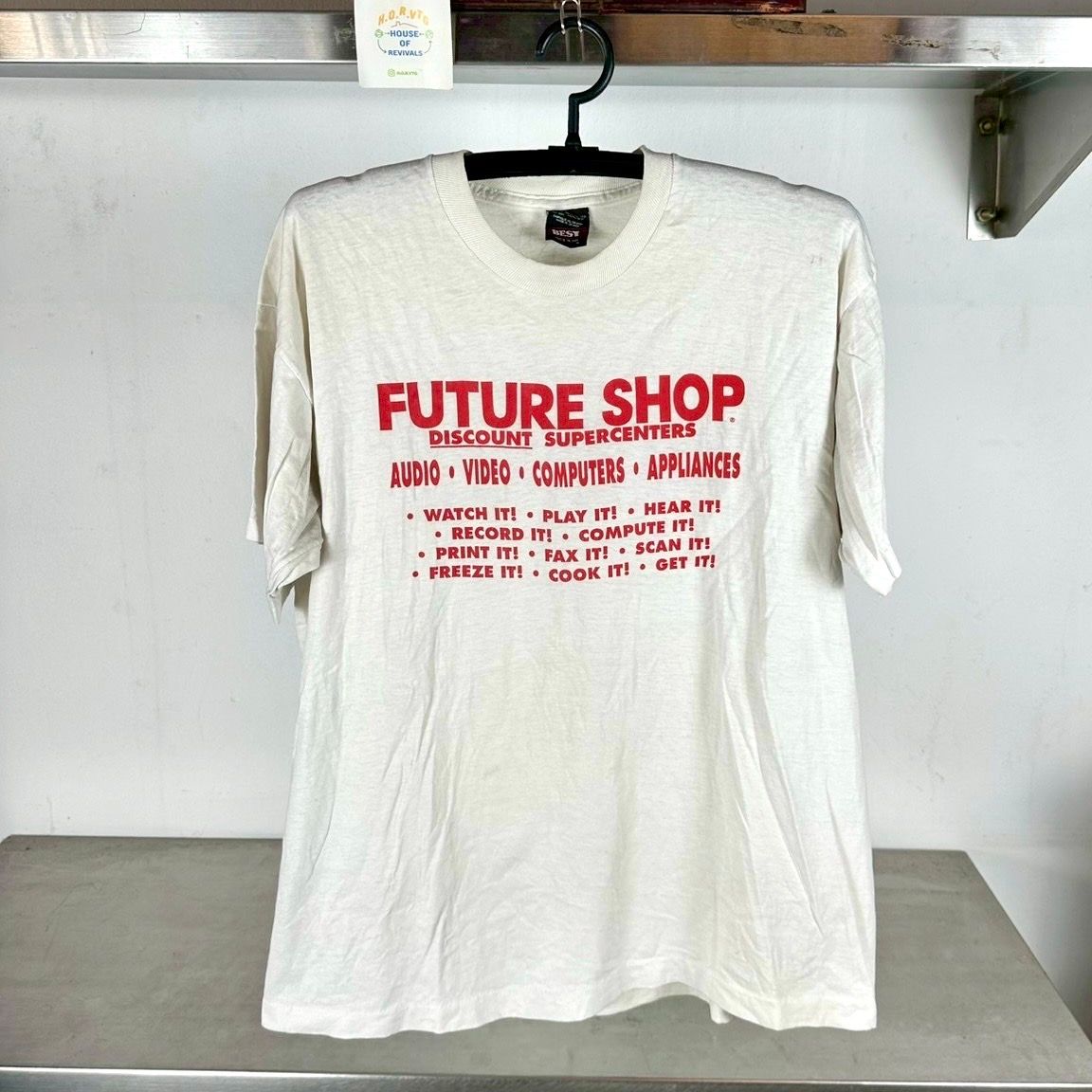 ​Vintage 90s HP Computer Future Shop Supercenters Promo XL single stitch T-shirt