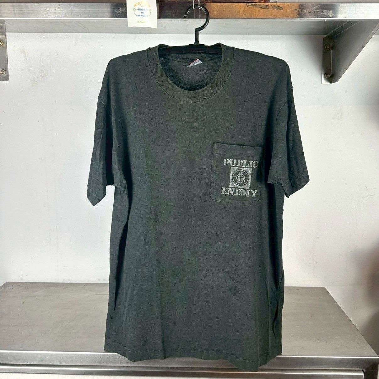 ​Vintage 90s Public Enemy Hip Hop Group Rap Pocket T-shirt