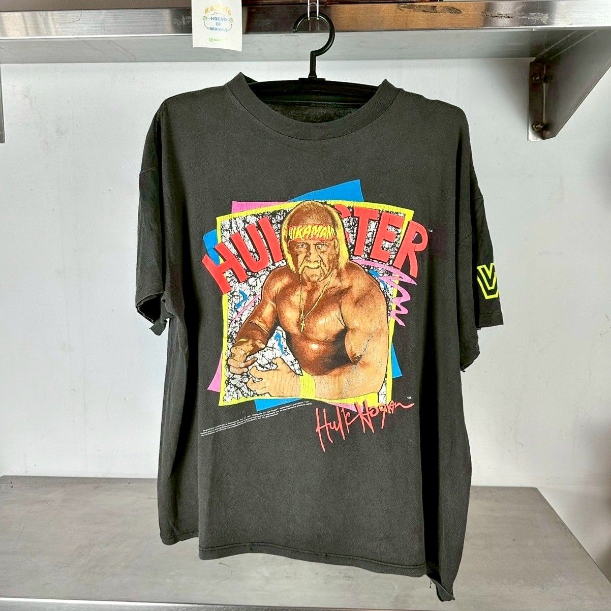 ​Vintage 1991 Hulk Hogan Hulkster WWF Hulkmania Wrestling T-shirt
