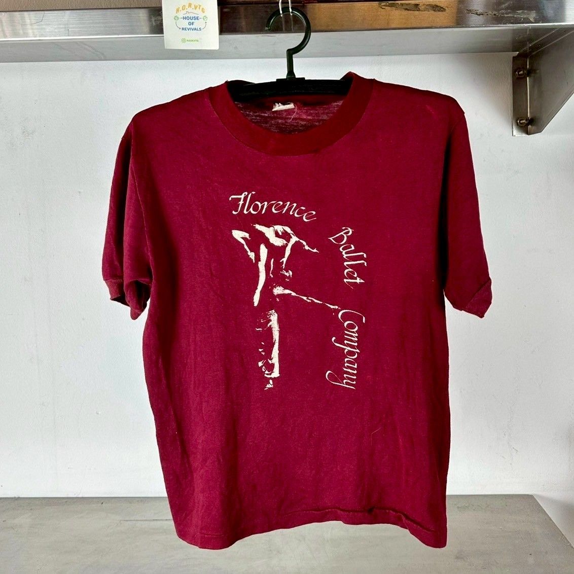 Vintage 80s Shut Up and Dance Florence Ballet Company Promo Single Stitch Medium T-shirt
