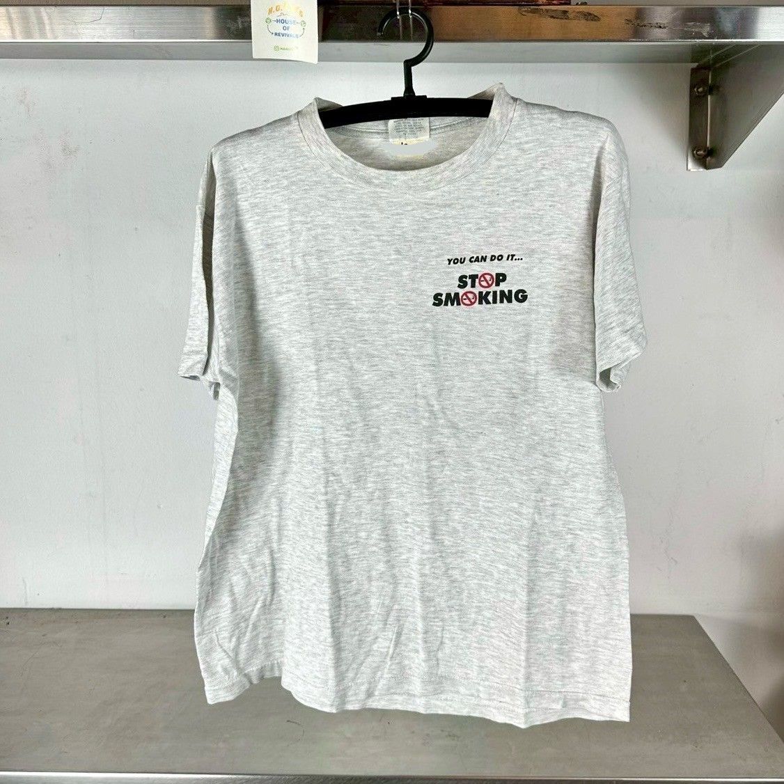 Vintage 90s Stop Smoking Heir Pollution Anti-Smoking Program single stitch T-shirt
