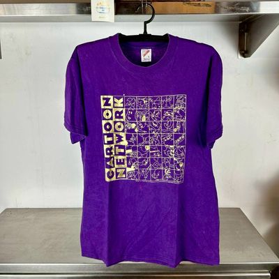 Vintage 1996 Cartoon Network Box Logo Promo XL T-shirt