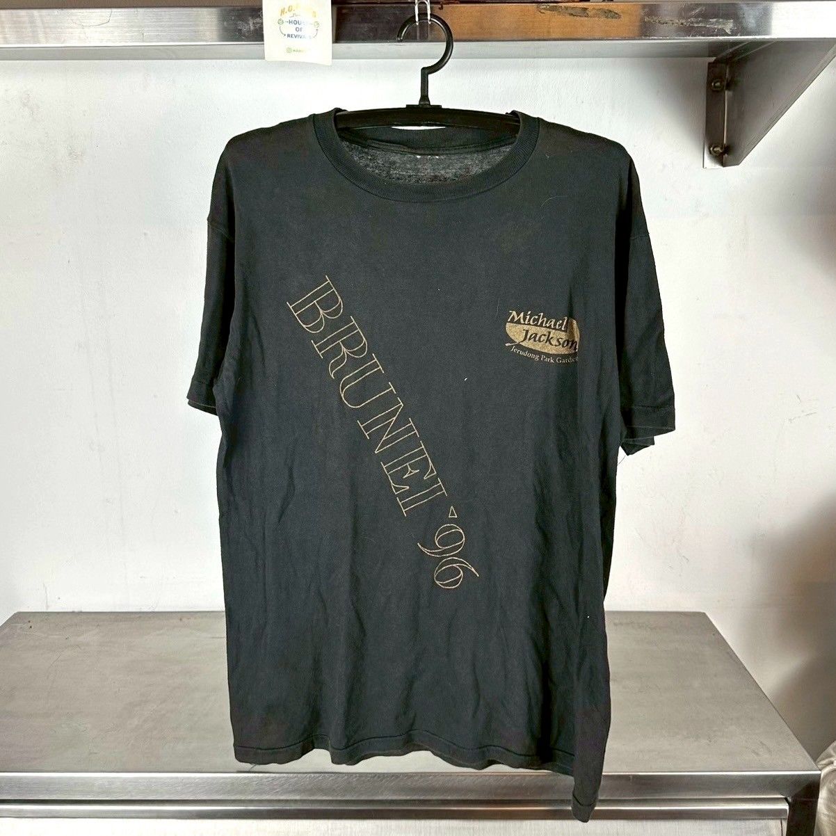 Vintage 1996 Michael Jackson Brunei Concert Promo XL Single Stitch T-Shirt