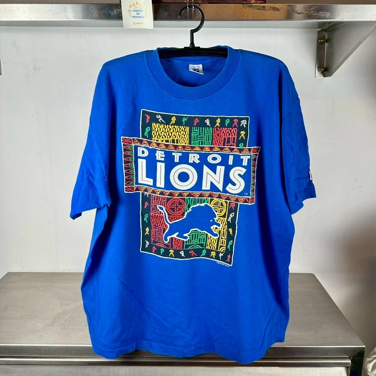 ​​Vintage 90s Detroit Lions Football Graphic NFL 2XL T-shirt
