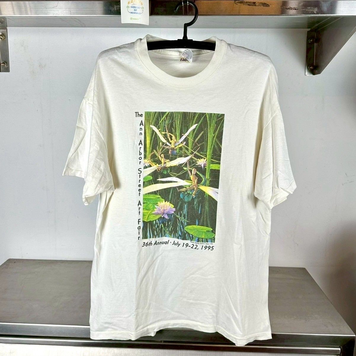 Vintage 1995 Woody&#39;s Wild Ride Ann Arbor Street Art Fair XL Single Stitch T-shirt