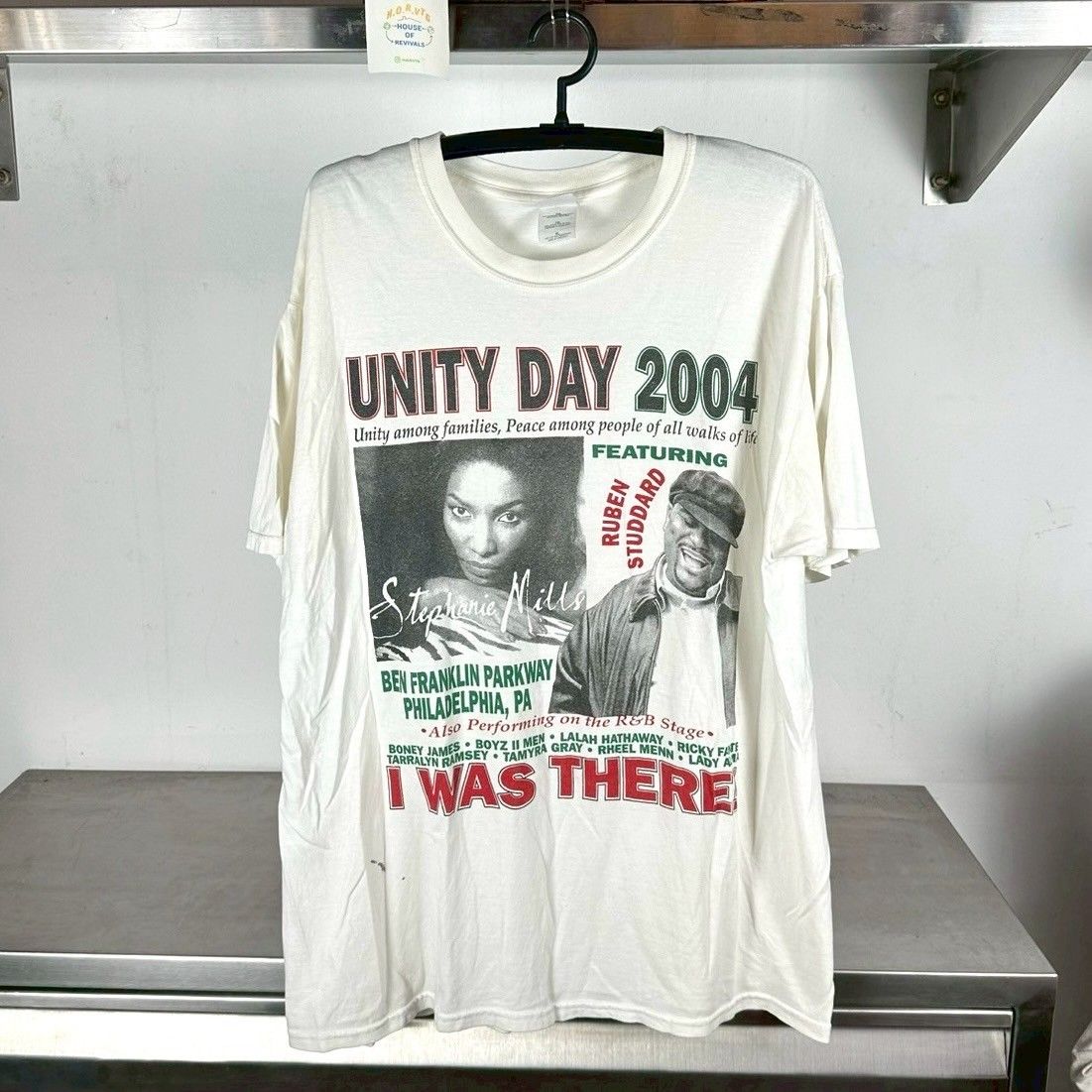 Vintage 2004 Boyz II Men Stephanie Mills Unity Day R&amp;B Hip Hop Rap XL T-shirt