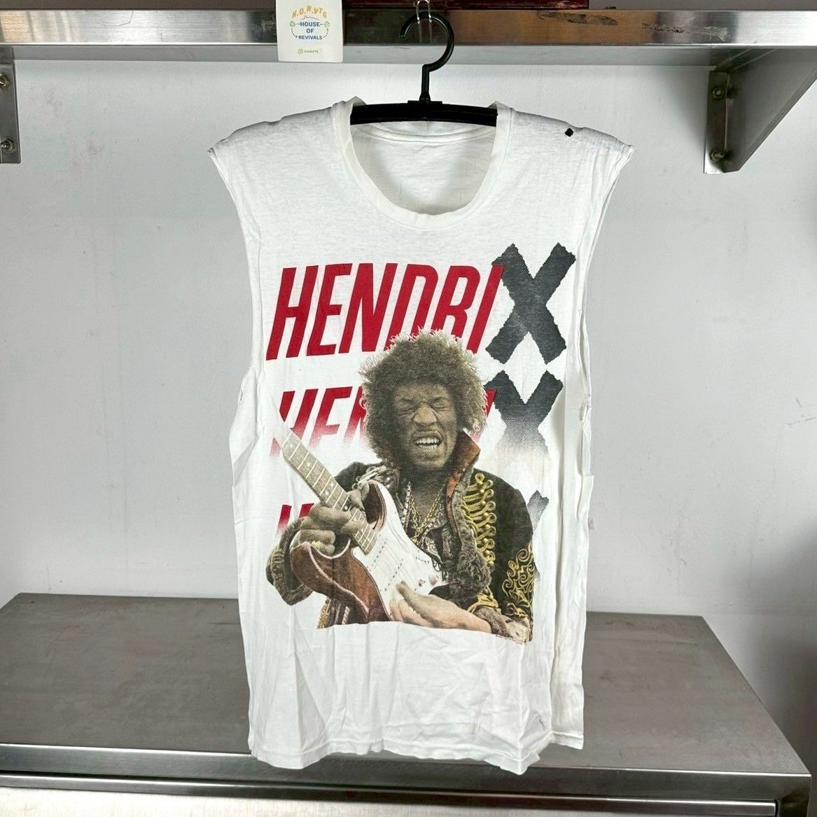 Vintage 1989 Jimi Hendrix Are You Experienced Sleeveless Medium Single Stitch T-shirt