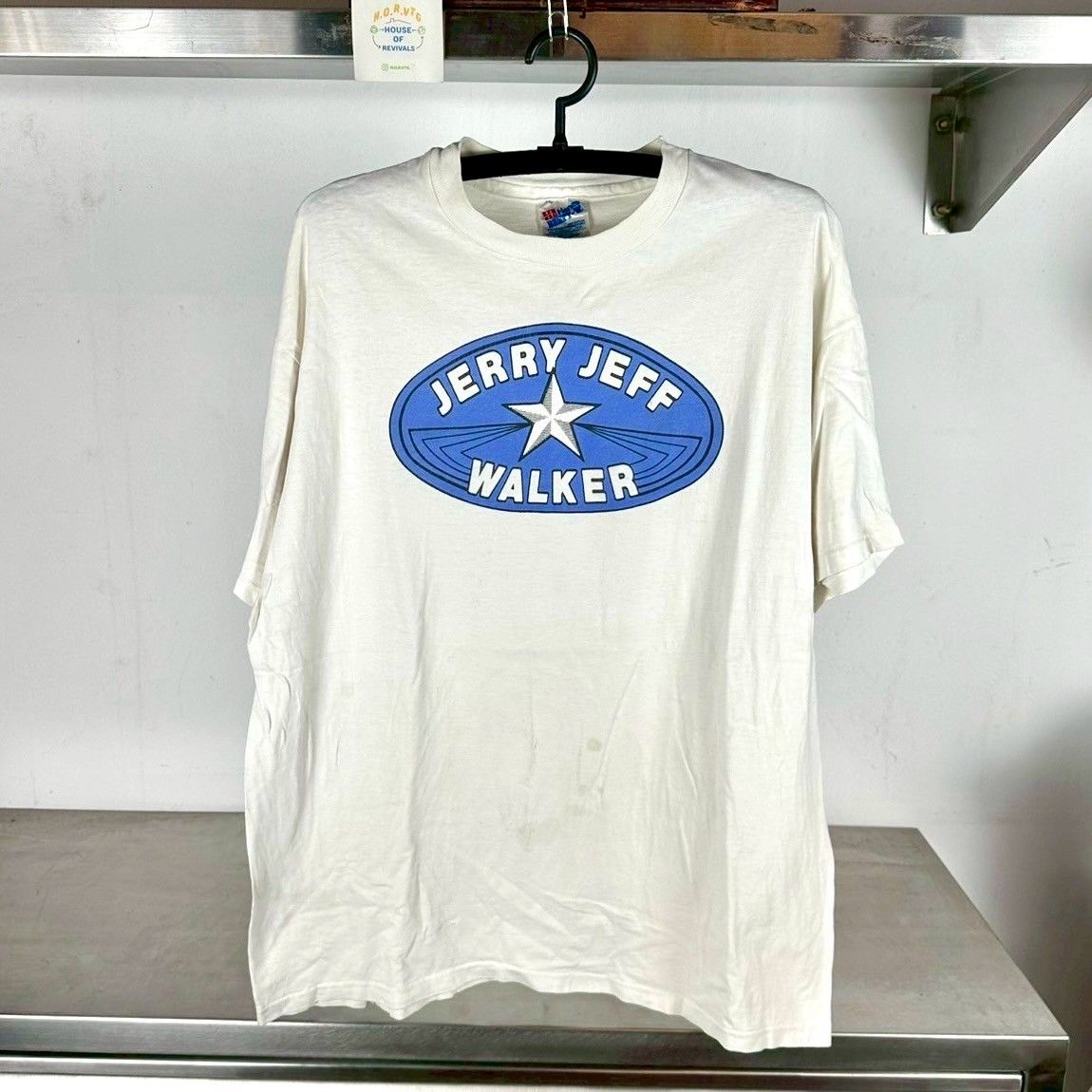 ​Vintage 1994 Jerry Jeff Walker Viva Luckenbach Tour Country Folk XL Single Stitch T-shirt