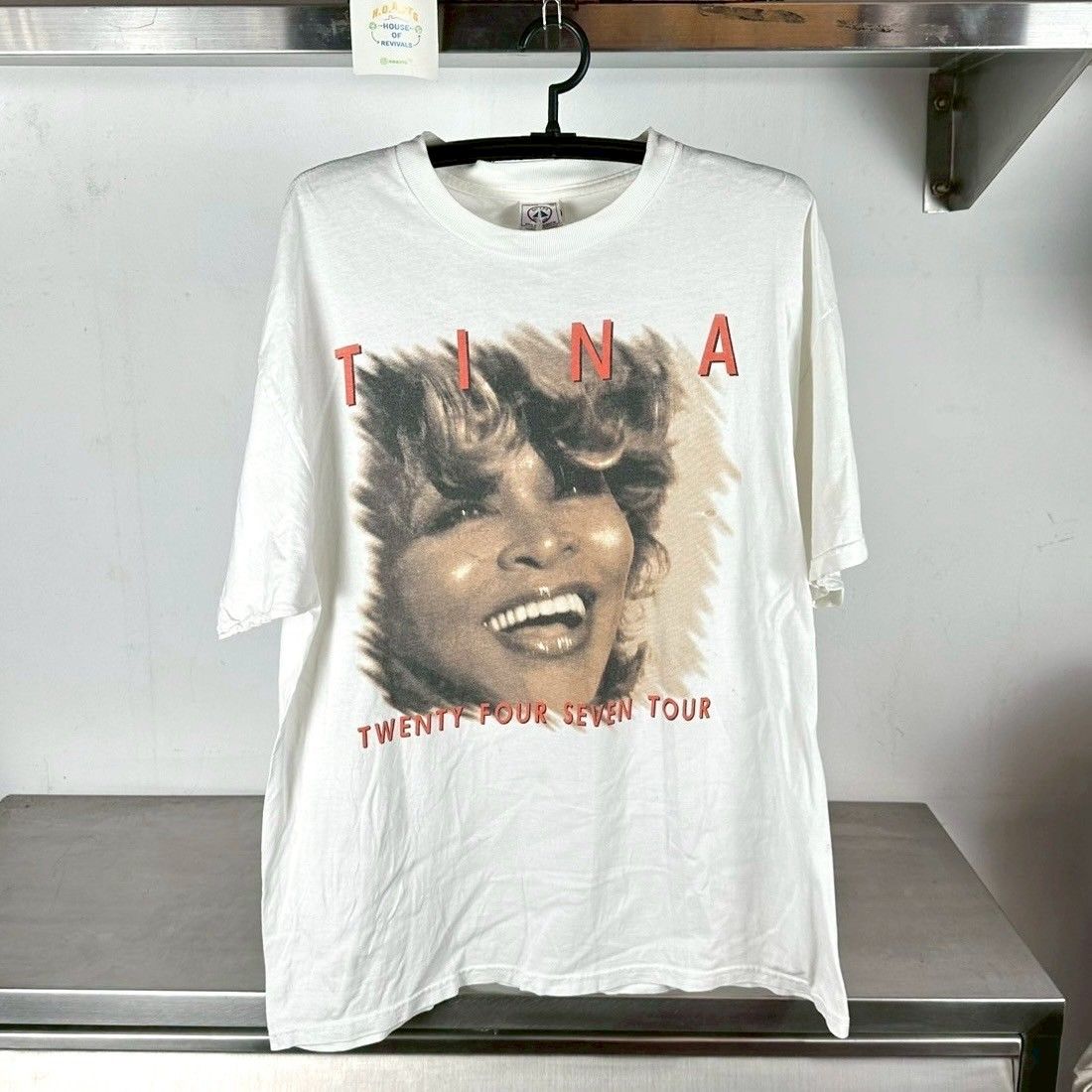 Vintage 90s Tina Turner Twenty Four Seven Tour Concert Promo XL T-shirt