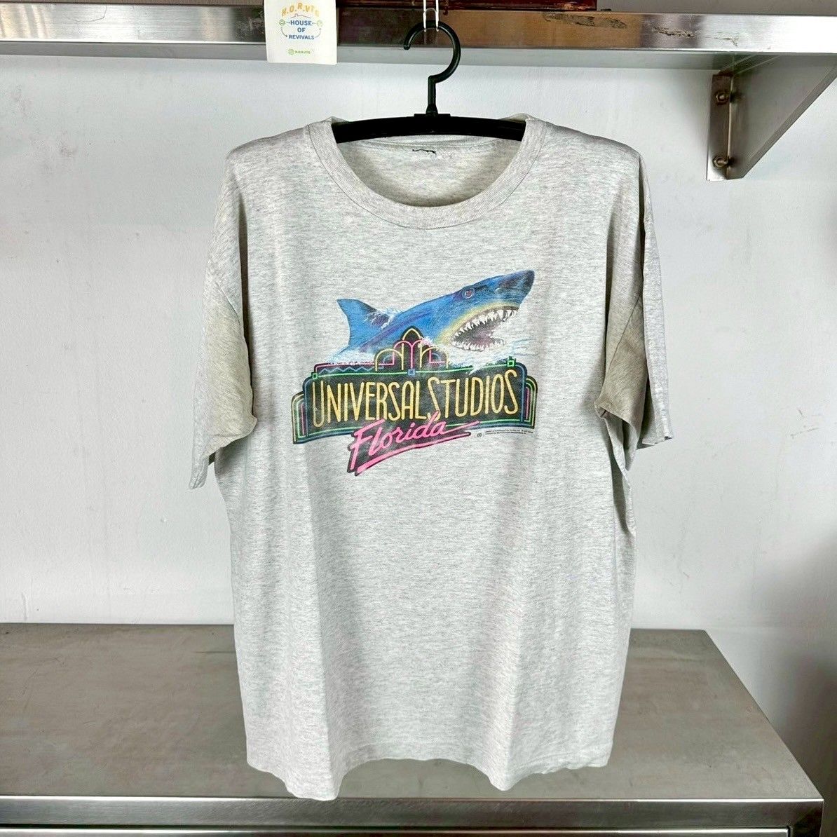 ​Vintage 90s Jaws Universal Studios Movie Promo XL single stitch T-shirt