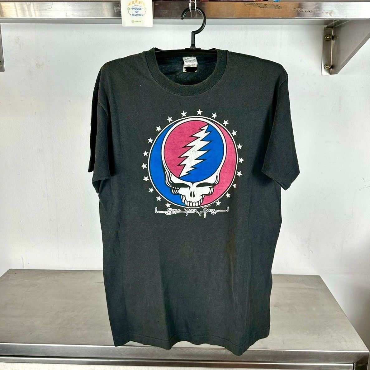 ​Vintage 1988 Grateful Dead Steal Your Face Rock Band Large Single Stitch T-shirt