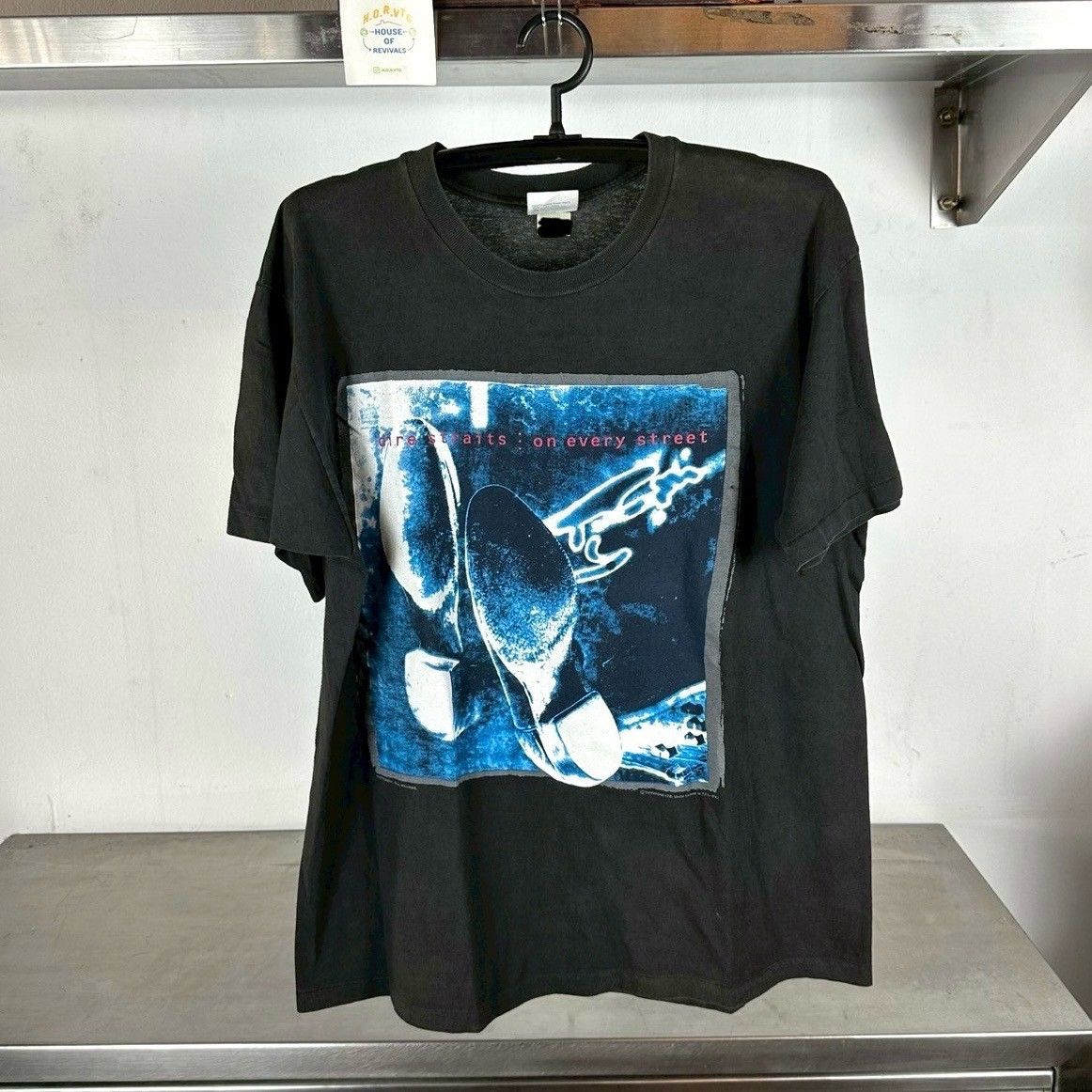 Vintage 1992 Dire Straits On Every Street USA Canada Tour Rock Band XL T-shirt