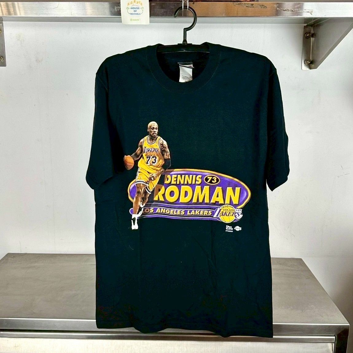 Vintage 1999 Dennis Rodman LA Lakers NBA Pro Player T-shirt
