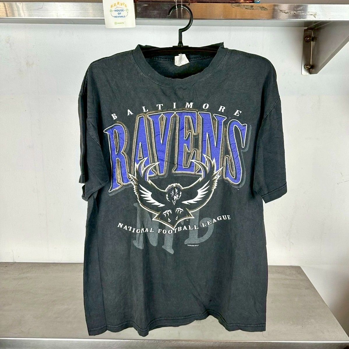 Vintage 1996 Baltimore Ravens Football NFL T-shirt