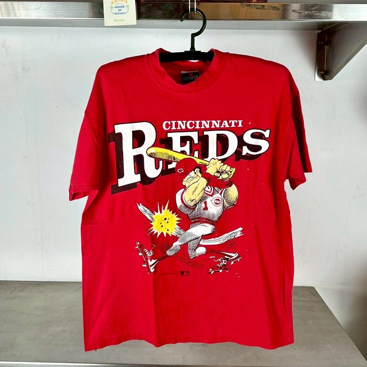​Vintage 1991 Cincinnati Reds Baseball MLB Large Single Stitch T-shirt