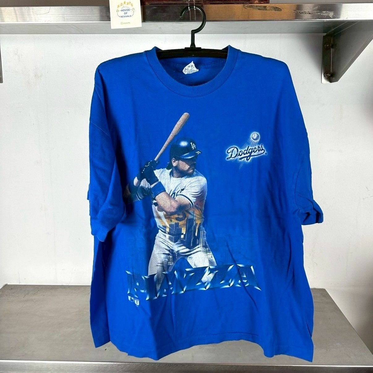 ​Vintage 90s Mike Piazza Los Angeles Dodgers MLB 2XL T-shirt