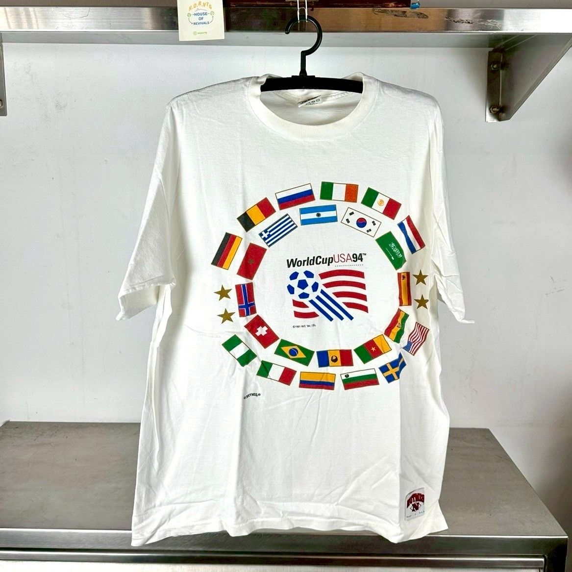 Vintage 1994 USA Soccer World Cup Nutmeg Promo XL T-shirt