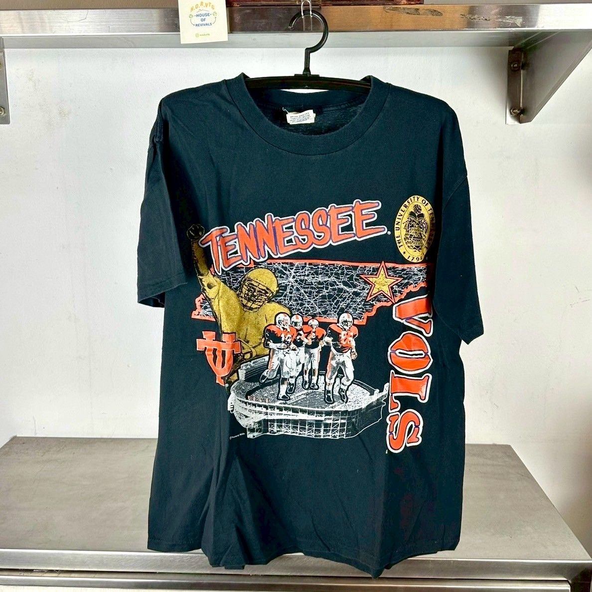 Vintage 90s Tennessee Volunteers Football NCAA XL Single Stitch T-Shirt
