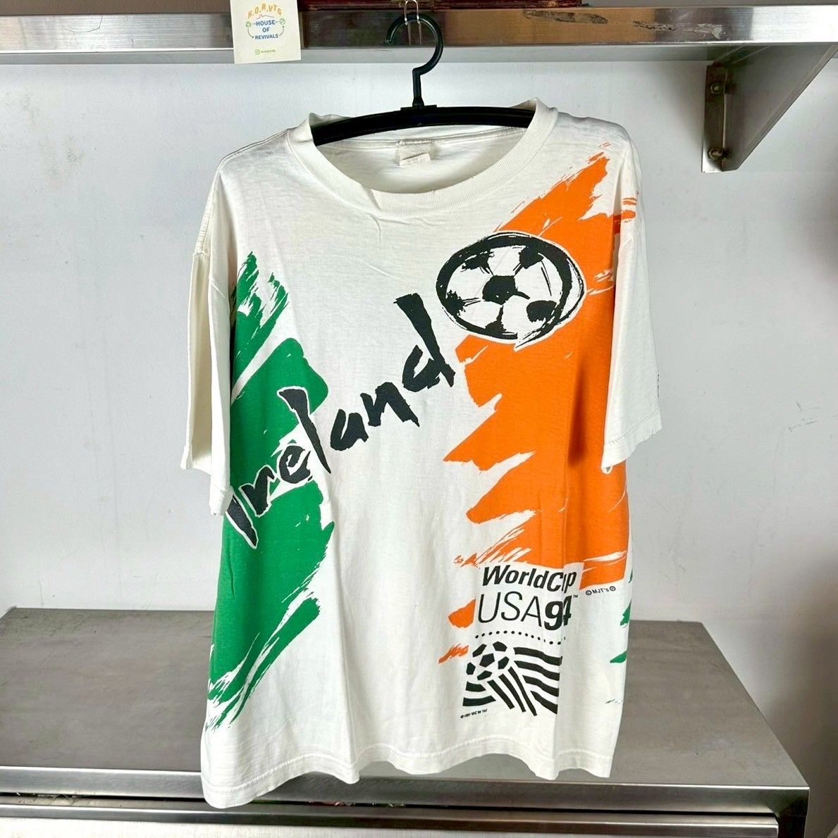 Vintage 1994 Ireland Soccer USA World Cup AOP Large T-shirt
