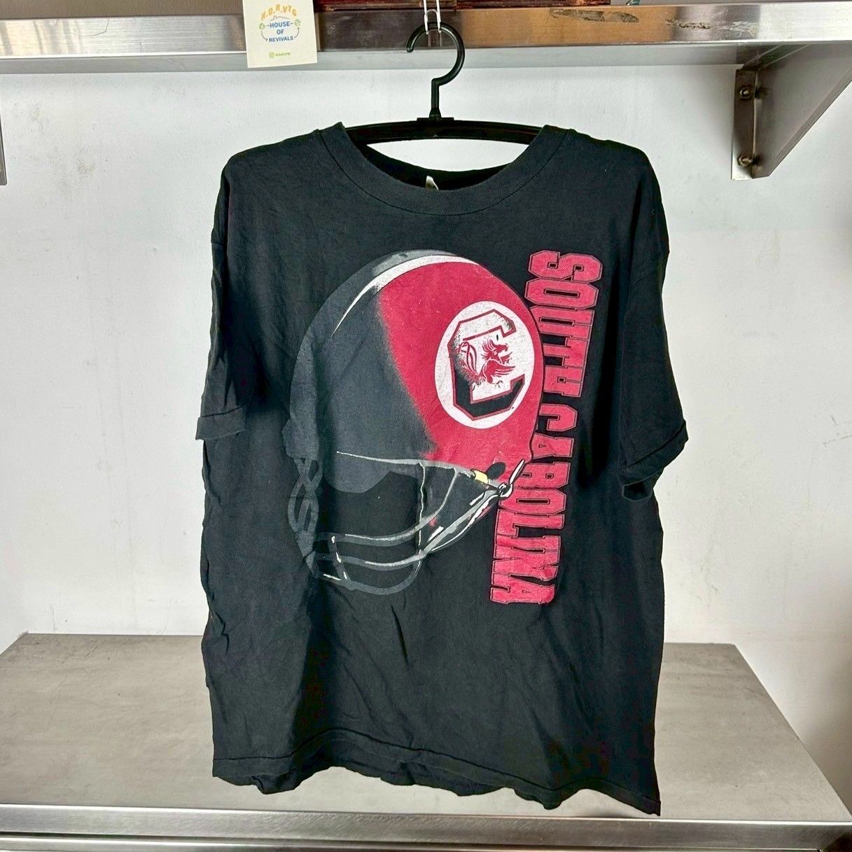 Vintage 90s USC Gamecocks Football NCAA Large T-shirt