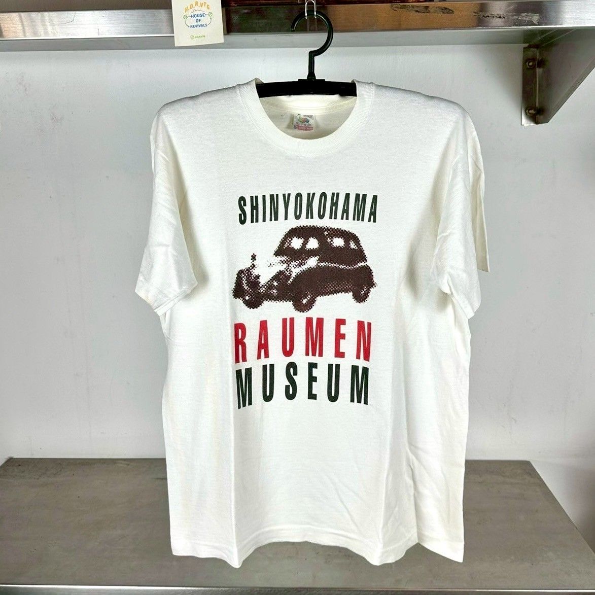 Vintage 90s Shinyokohama Raumen Museum Artwork Promo Medium T-Shirt