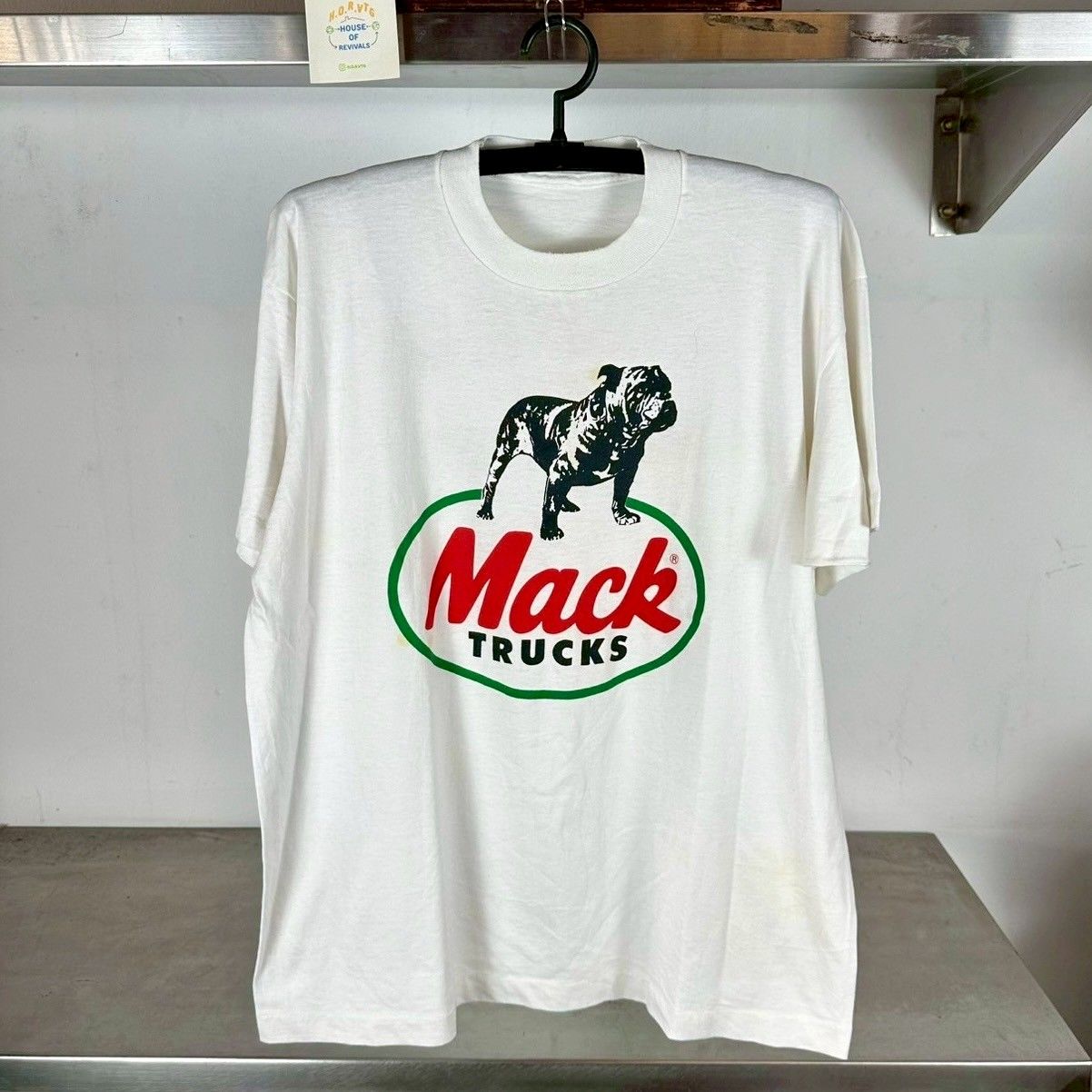 Vintage 90s Mack Trucks Bulldog Built Like a Mack Trucks Promo XL Single Stitch T-shirt