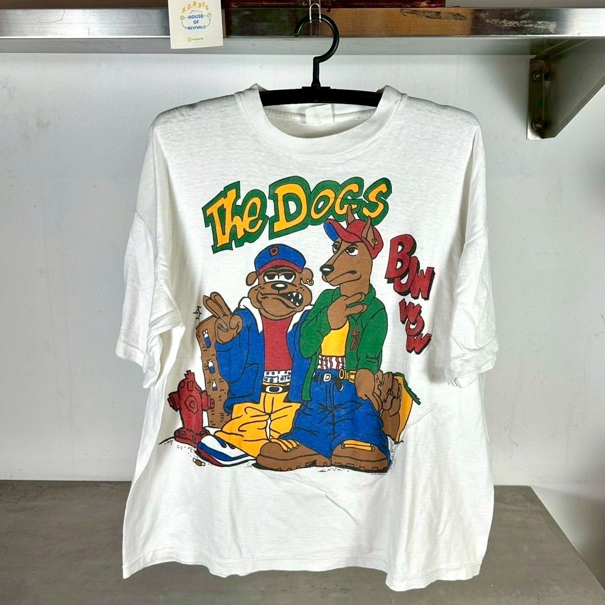 Vintage 90s The Dogs Bow Wow Rap Style Artwork XL T-shirt