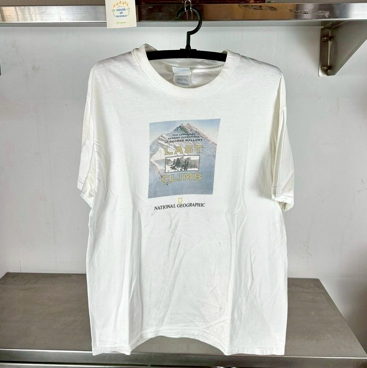 ​Vintage 90s National Geographic Last Climb Everest Expeditions Large T-shirt