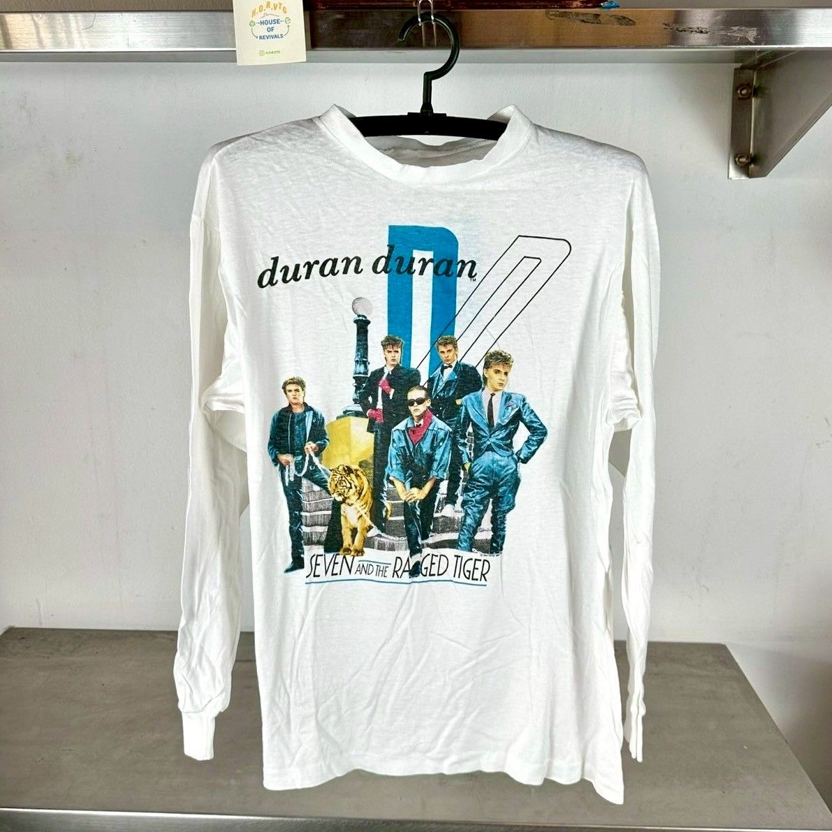 Vintage 1984 Duran Duran Seven and the Ragged Tiger Tour Pop Band Longsleeves T-shirt