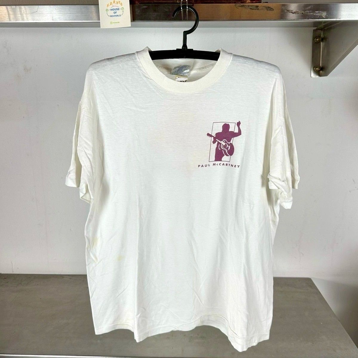 Vintage 90s Paul McCartney The Beatles Brockum XL Single Stitch T-Shirt