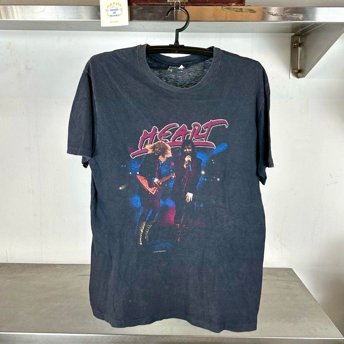 Vintage 1983 Heart Passion Works Tour Rock Band Large single stitch T-shirt