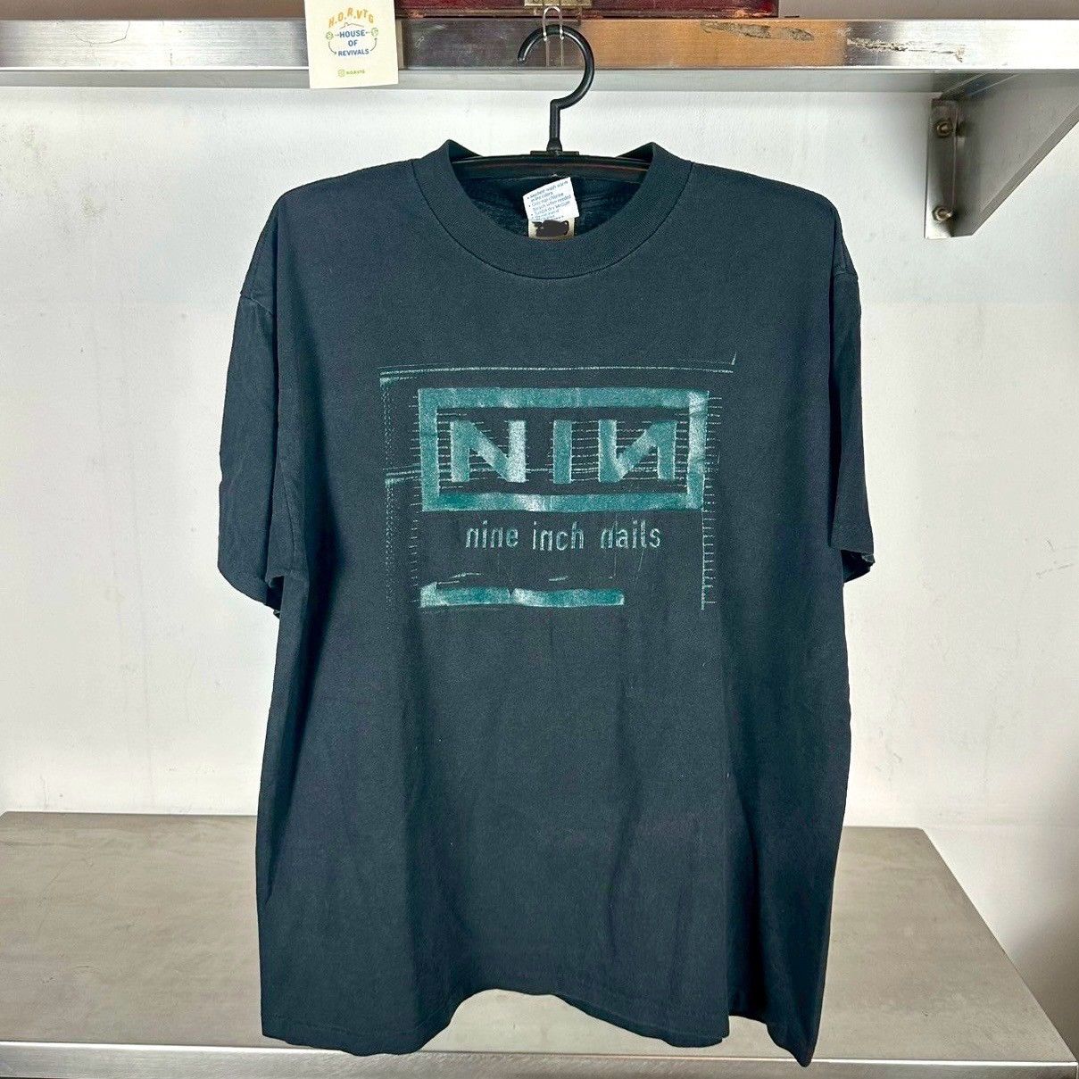 ​Vintage 90s Nine Inch Nails Nothing Rock Band Single Stitch XL T-shirt