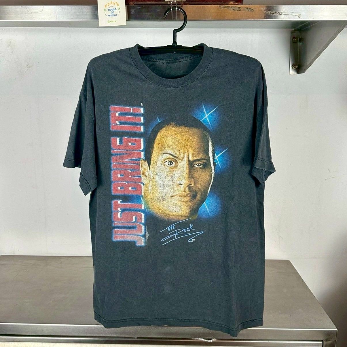 ​Vintage 90s The Rock Just Bring It! WWF Wrestling T-shirt