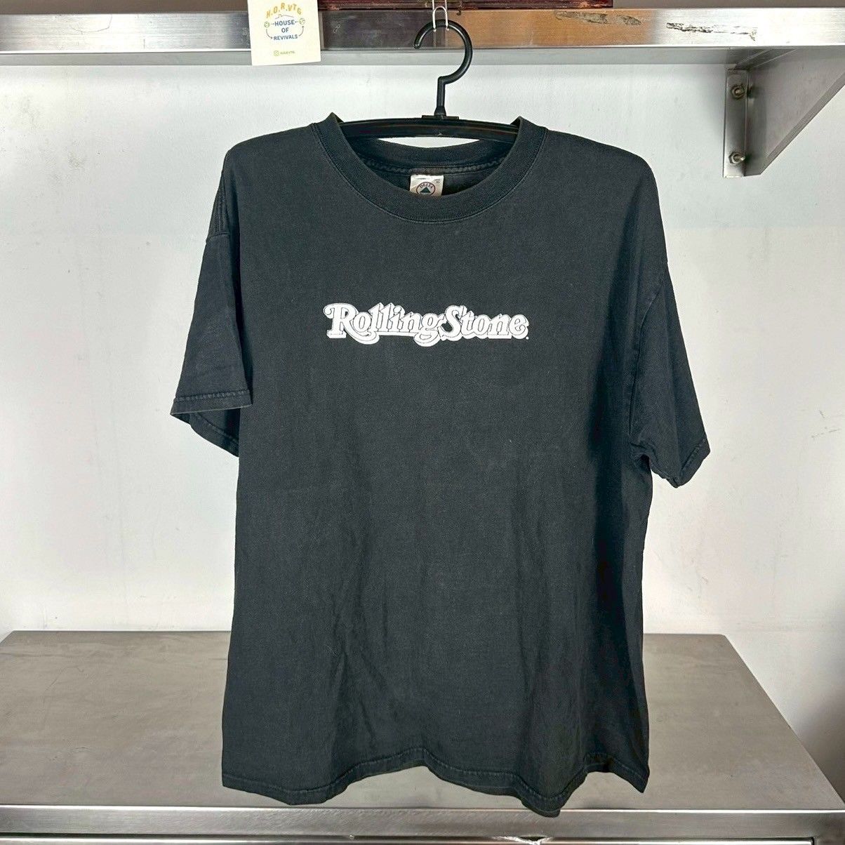 Vintage 2000s Rolling Stone Magazine Logo Promo T-shirt