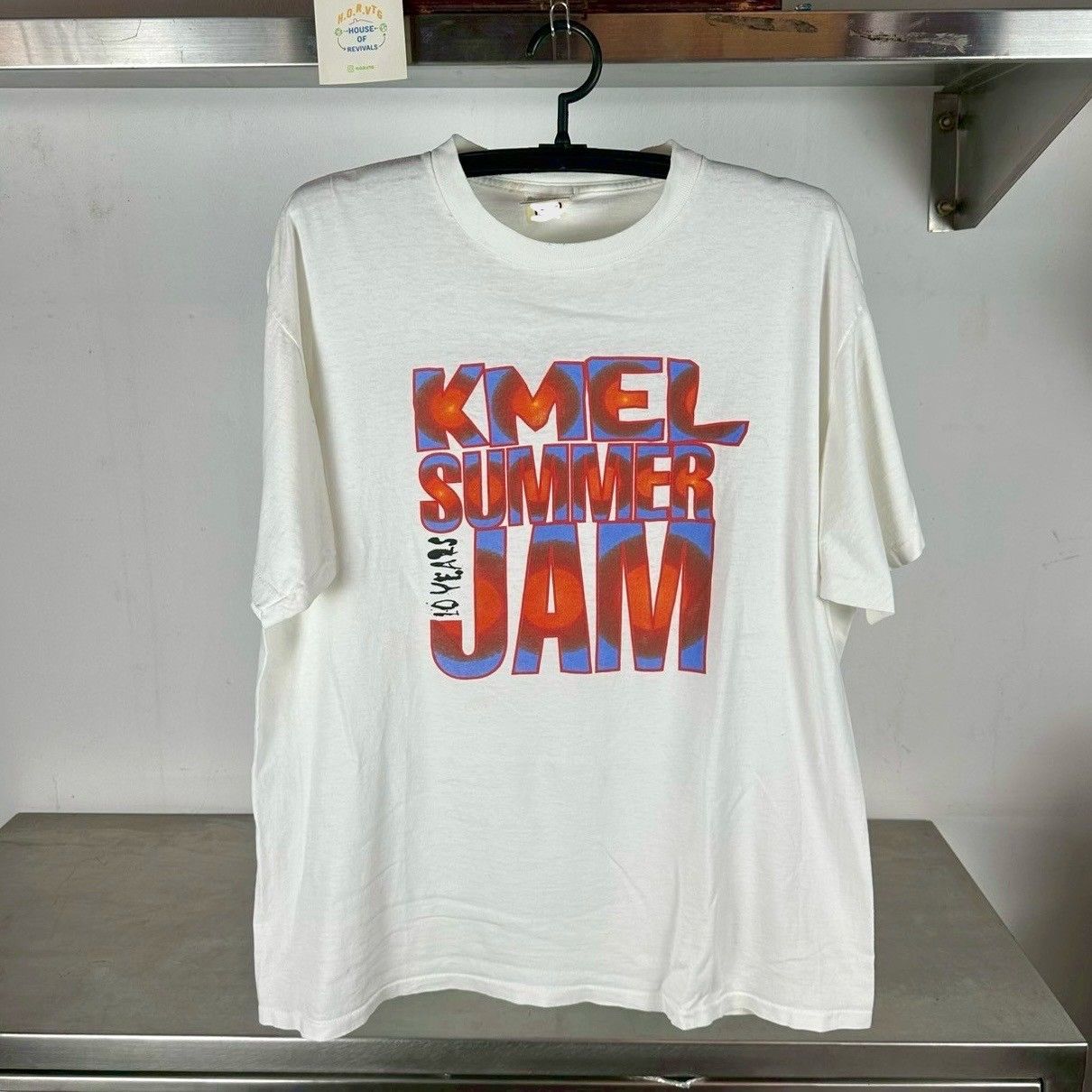 Vintage 90s KMEL Summer Jam Free Your Mind Music Festival Promo T-shirt