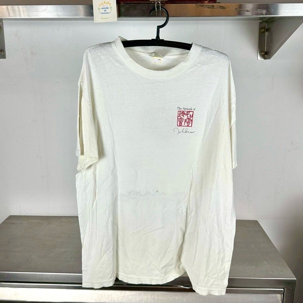 Vintage 90s Imagine Artwork of John Lennon XL T-shirt