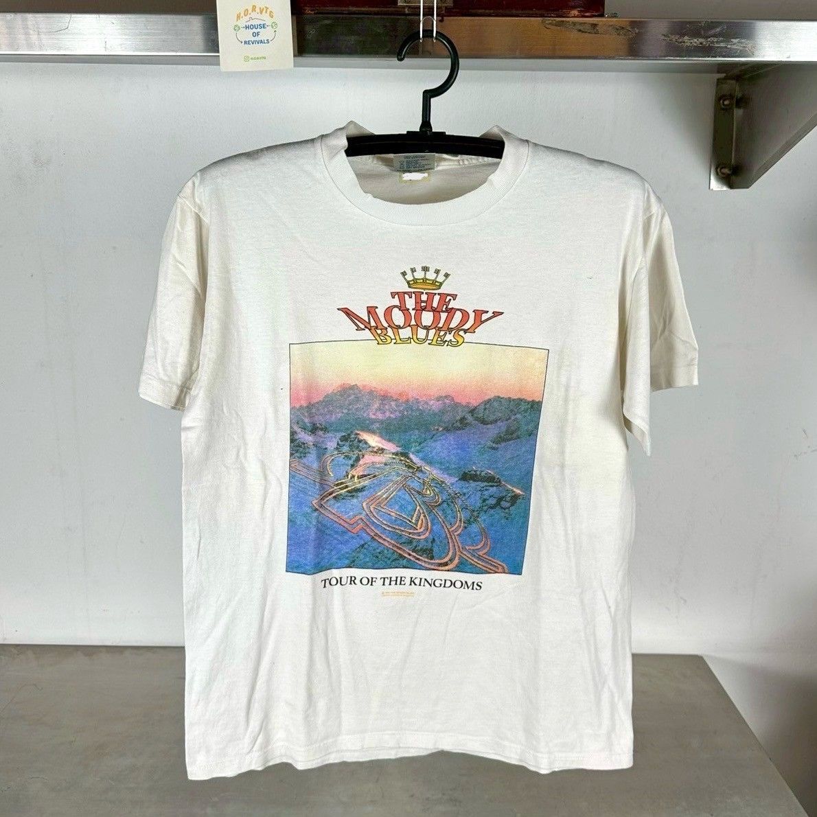 ​Vintage 1991 The Moody Blues Tour of the Kingdom Rock Band T-shirt