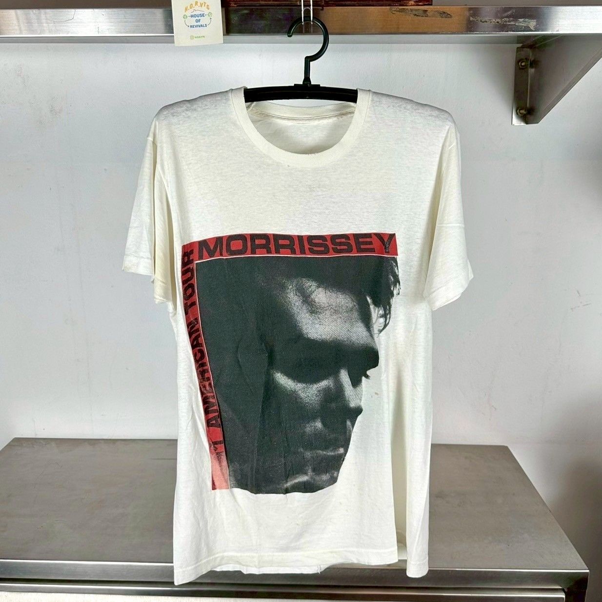 ​Vintage 1991 Morrissey The Smiths American Tour Large Single Stitch T-Shirt