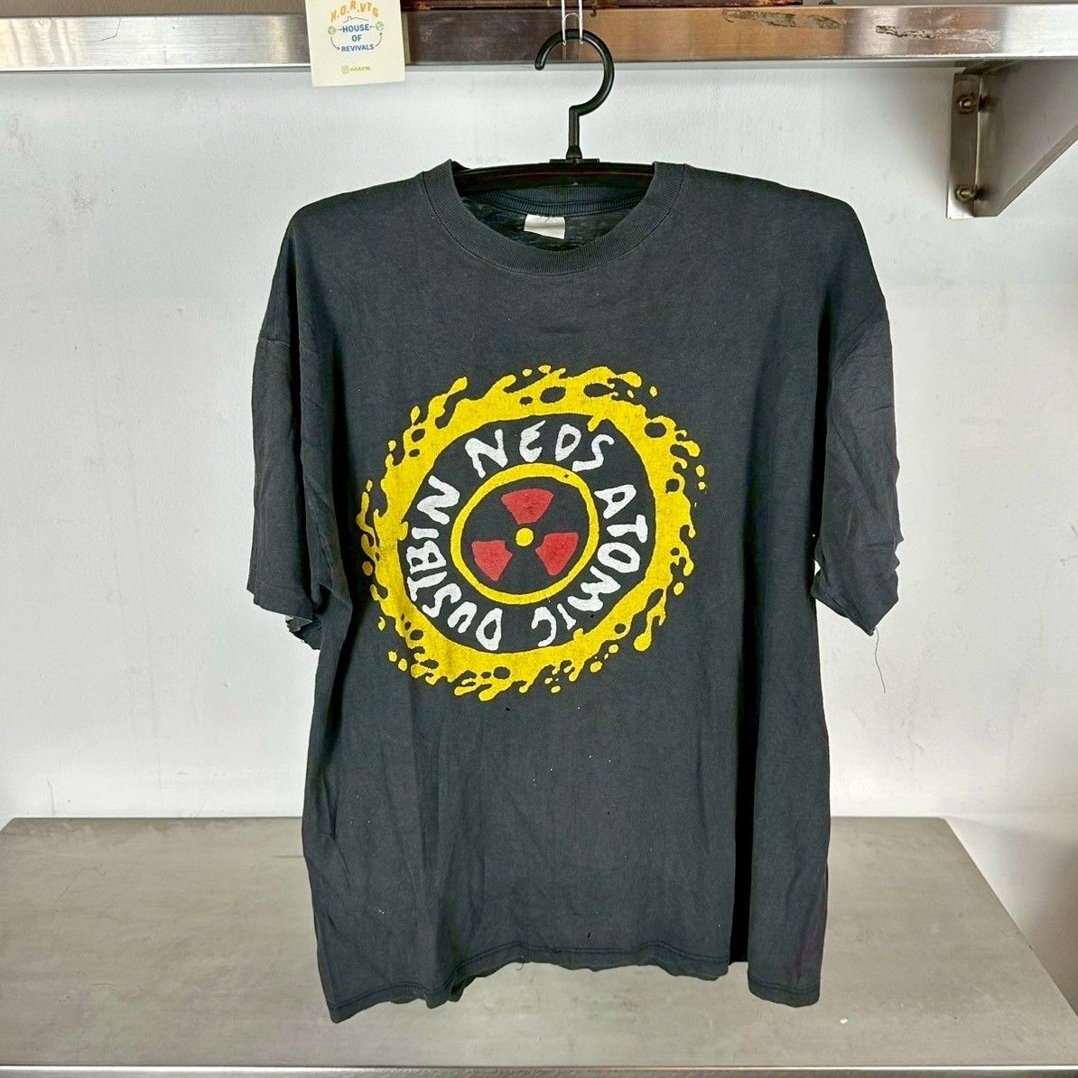 ​Vintage 90s Ned&#39;s Atomic Dustbin Lunatic Magnet Rock Band T-Shirt