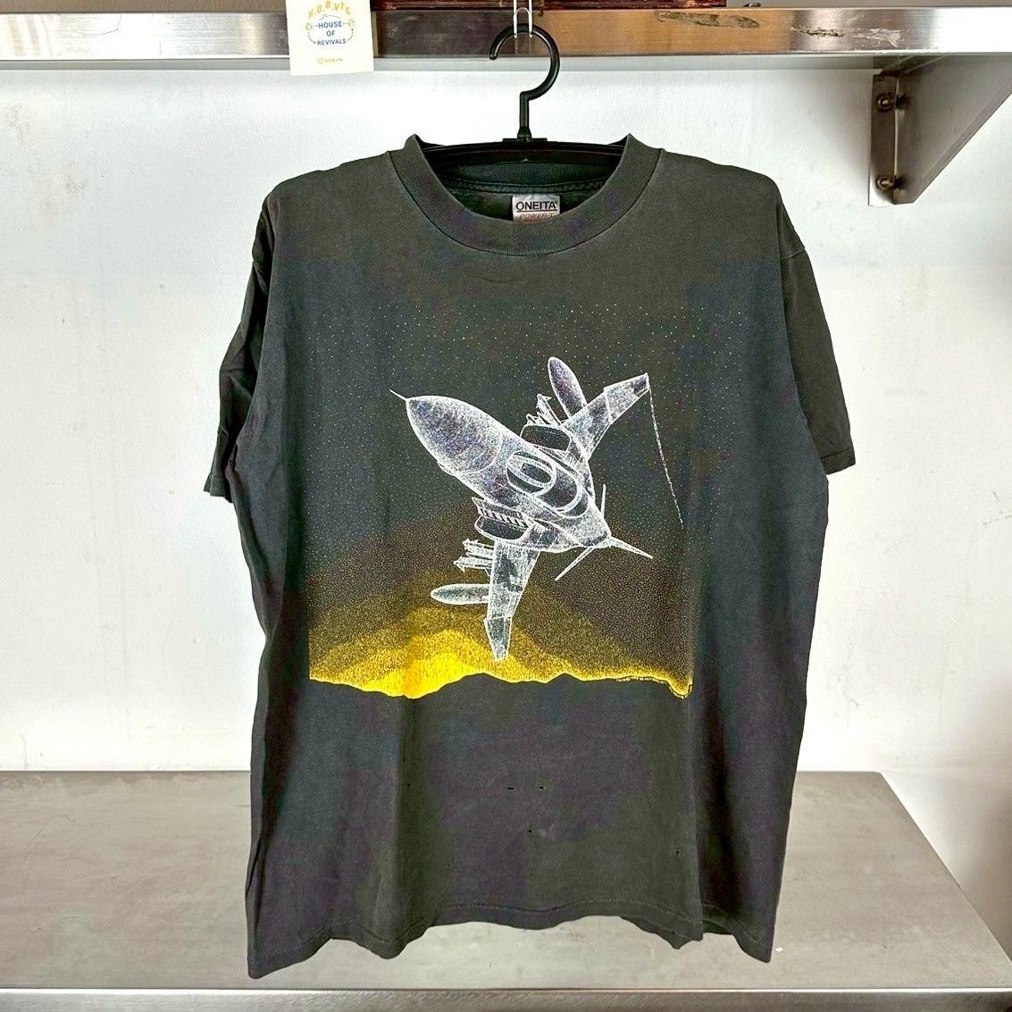 Vintage 1988 F-4 Tactical Bomber Jets Double Sided Artwork T-Shirt
