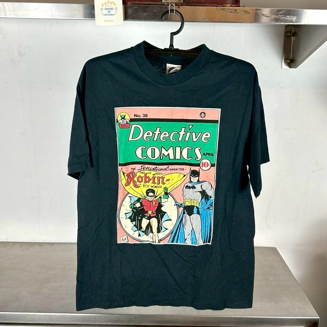 ​​​Vintage 90s DC Comics #38 Batman and Robin Large Single Stitch T-Shirt