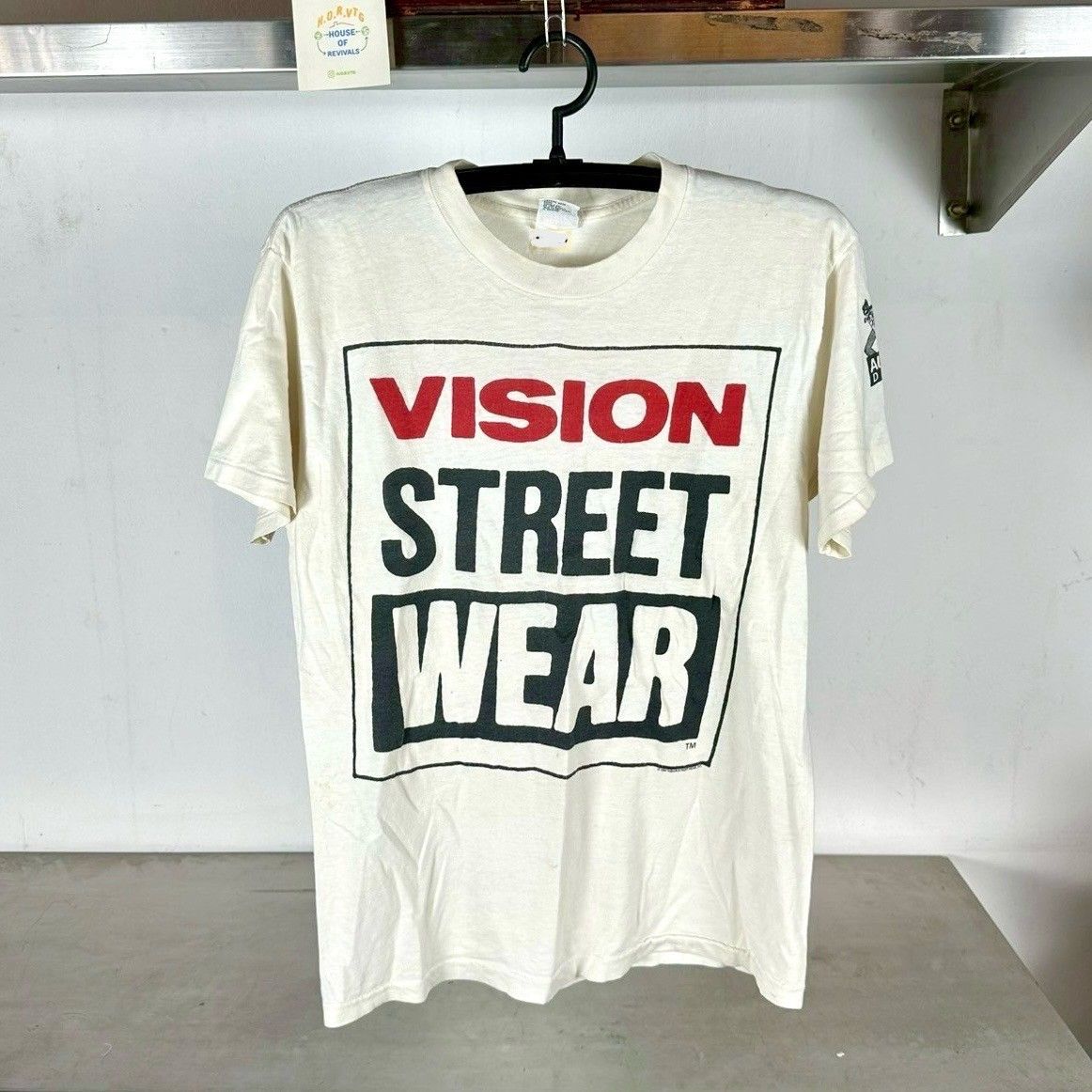 ​Vintage 1987 Vision Street Wear Double Sided Skate Brand Single Stitch T-Shirt