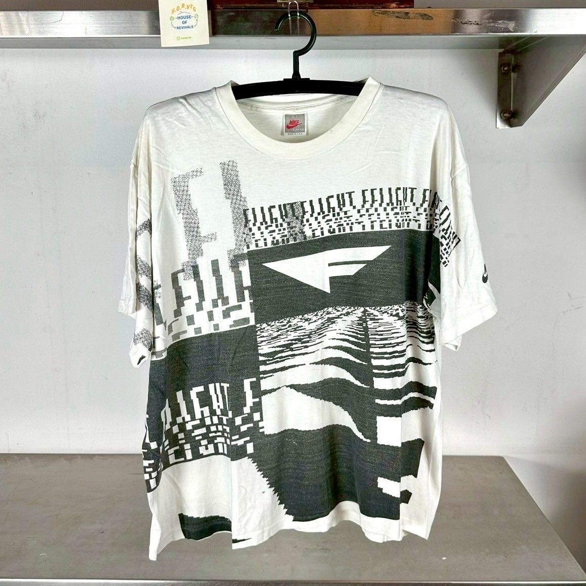 ​​Vintage Nike 90s Jordan Flight All Over Print T-Shirt