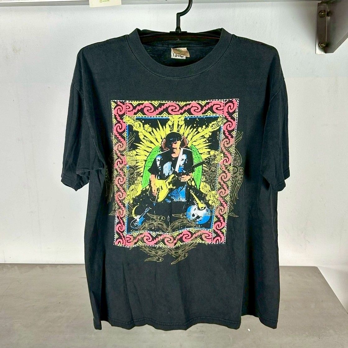 ​Vintage 1994 Carlos Santana World Tour Concert Promo Large T-Shirt