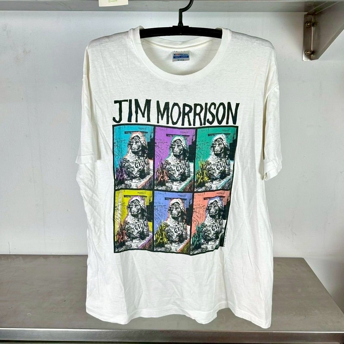 ​Vintage 90s Jim Morrison This is the End The Door Rock Band XL Single Stitch T-Shirt