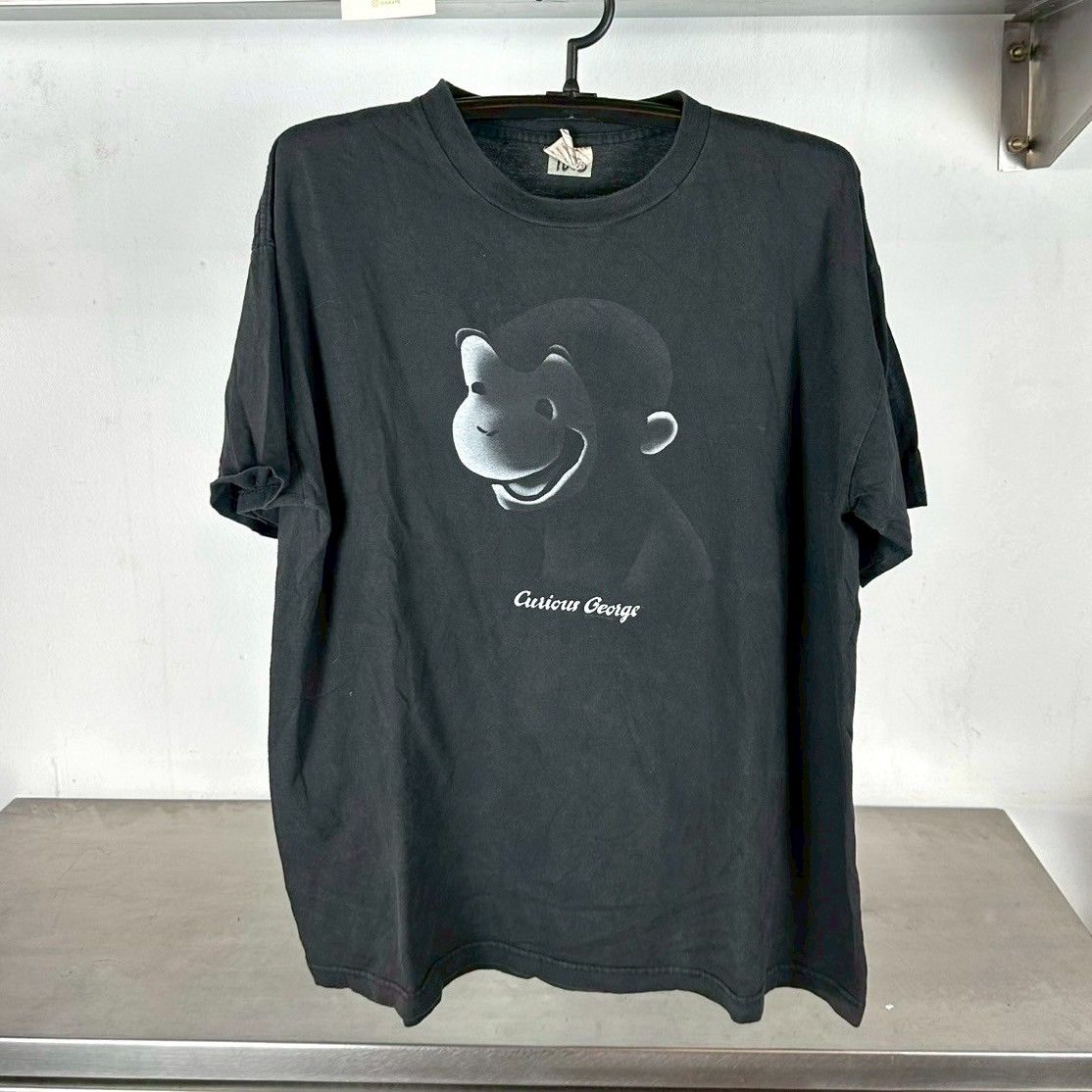 ​Vintage 90s Curious George Monkey Cartoon Promo XL T-shirt