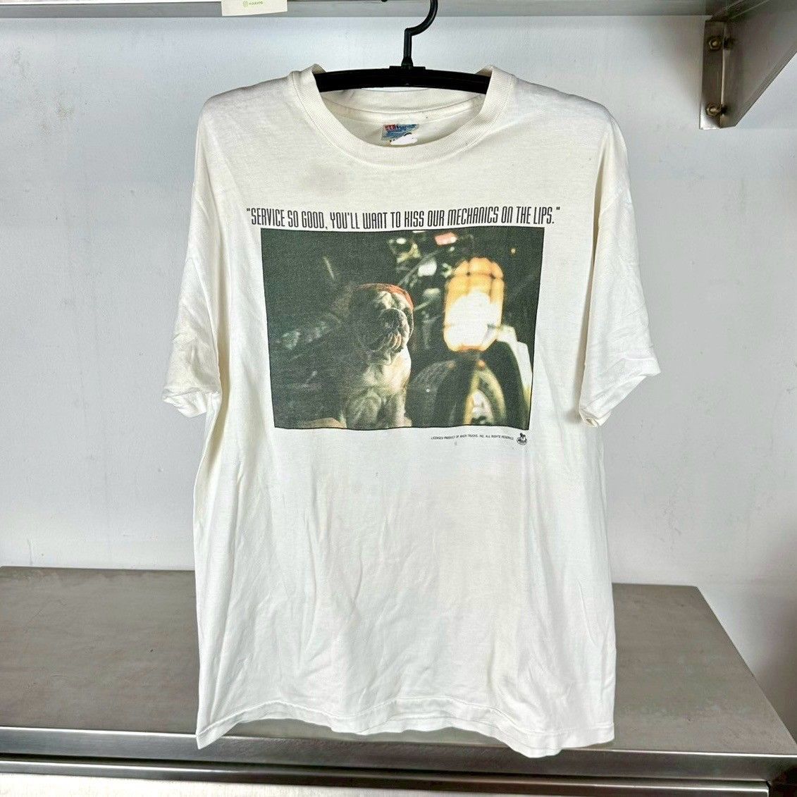 ​​​Vintage 90s Mack Truck Bulldog Service So Good Promo Large Single Stitch T-Shirt