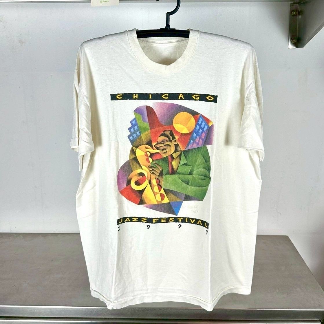 ​​​Vintage 1997 19th Annual Chicago Jazz Festival Promo XL Single Stitch T-Shirt