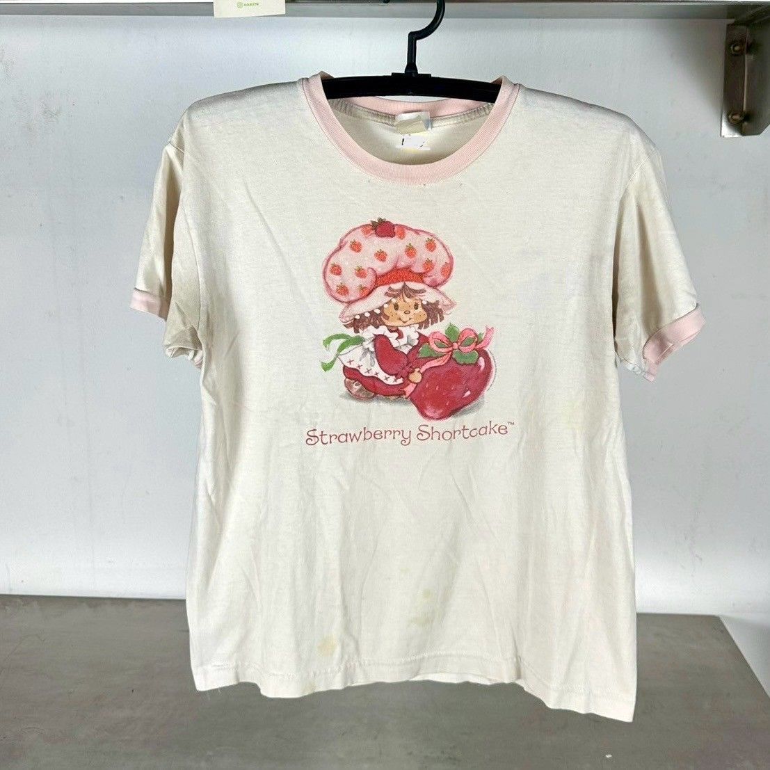 ​Vintage 90s Strawberry Shortcake Cartoon Promo Medium Single Stitch T-Shirt
